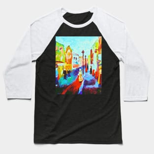 London Soho 2006 Painting Remixed Baseball T-Shirt